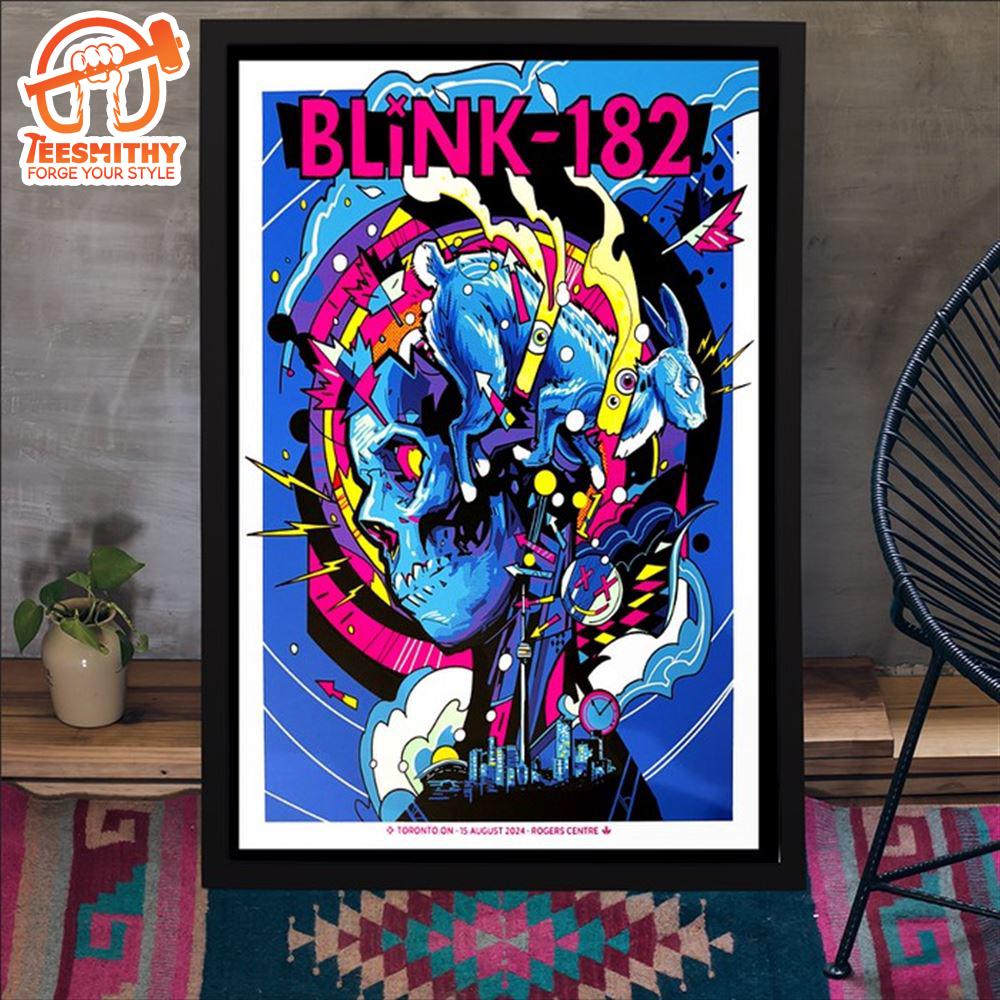 Blink-182 15 August 2024 Rogers Centre Toronto, ON Poster Canvas