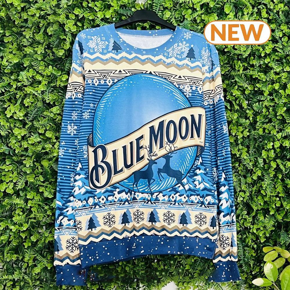 Blue Moon Beer  Ugly Christmas Sweater Shirt, Sweatshirt