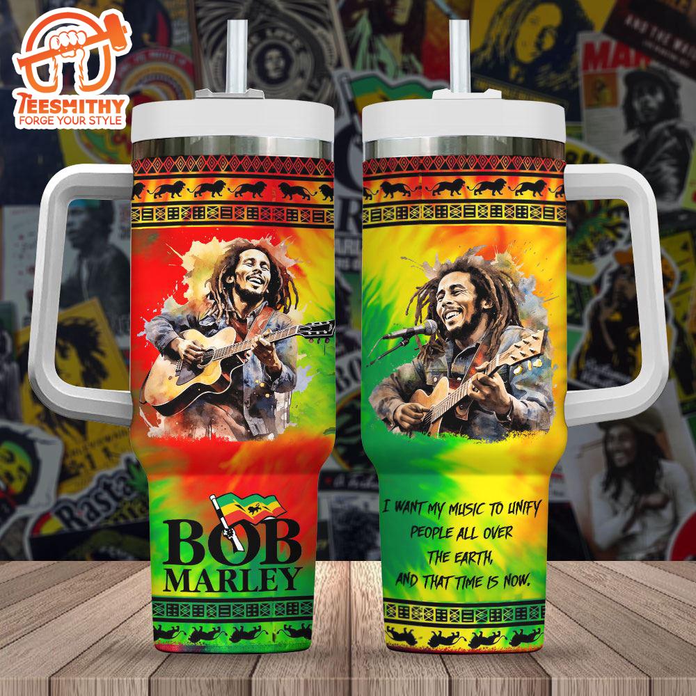 Bob Marley 40oz Stanley Tumbler For Fan Gift Christmas