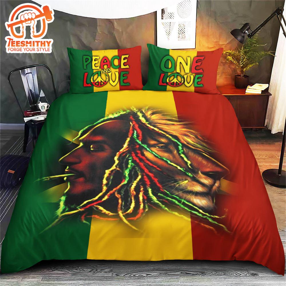 Bob Marley Bedding Set Merry Christmas Gift Fans