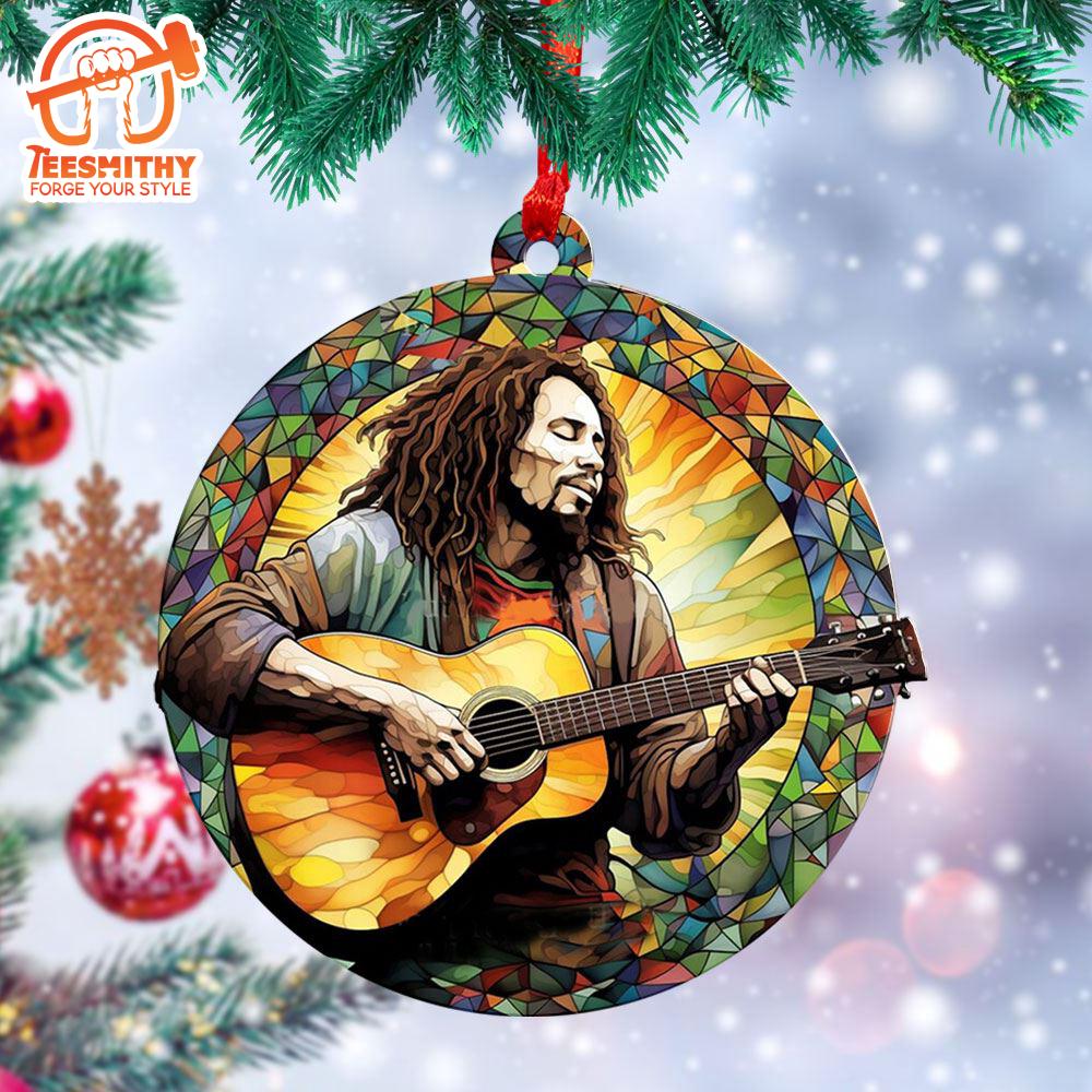 Bob Marley Custom Shape 2-sided Acrylic Ornament