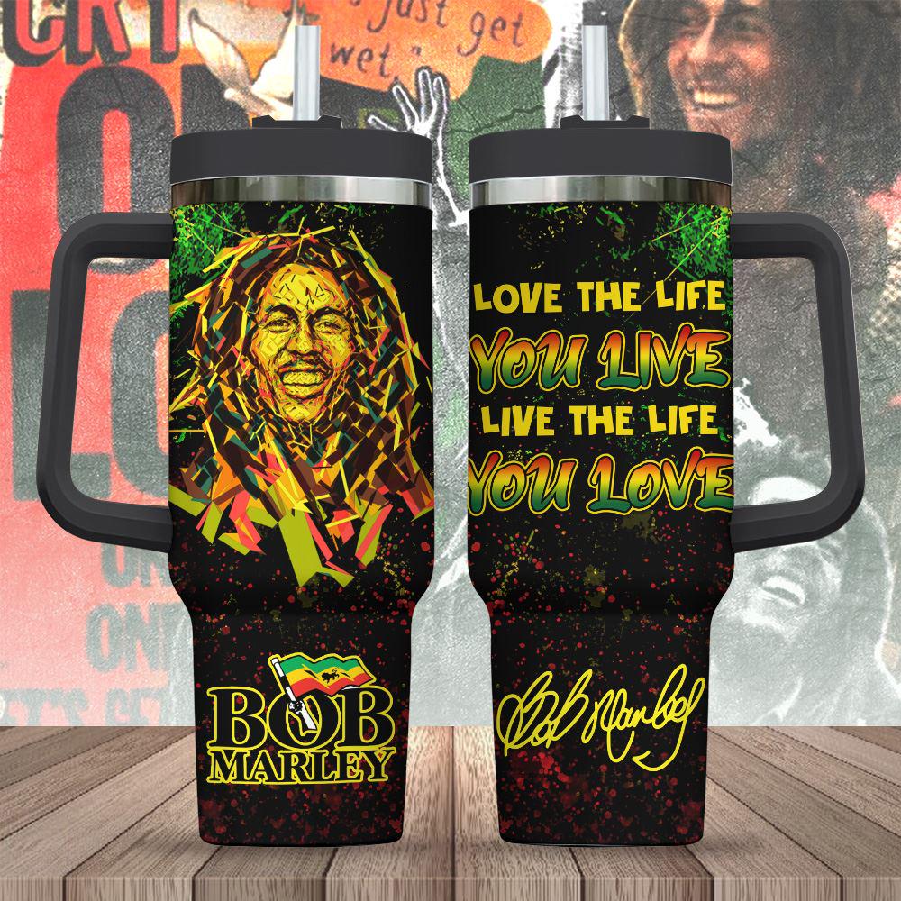 Bob Marley Love The Life 40oz Stanley Tumbler