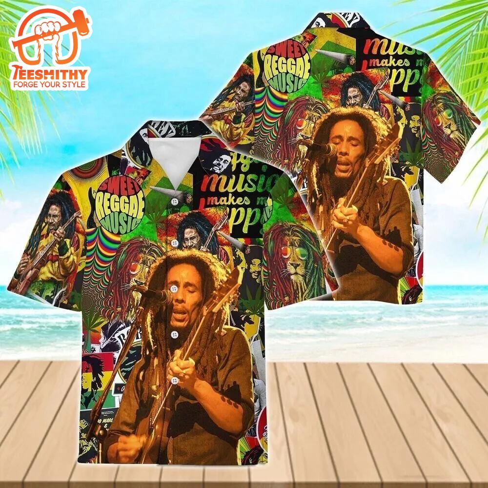 Bob Marley One Love Hawaiian Aloha Shirts