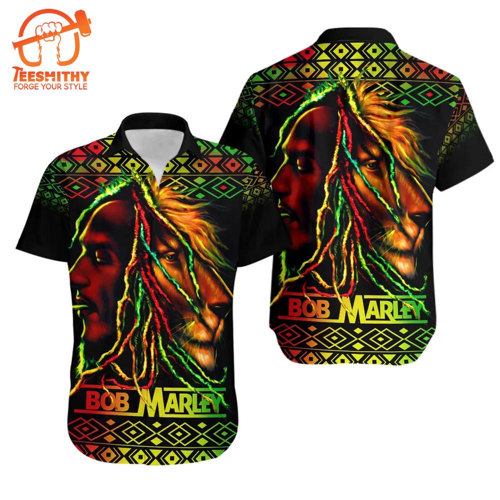 Bob Marley Reggae Hawaiian Aloha Shirts