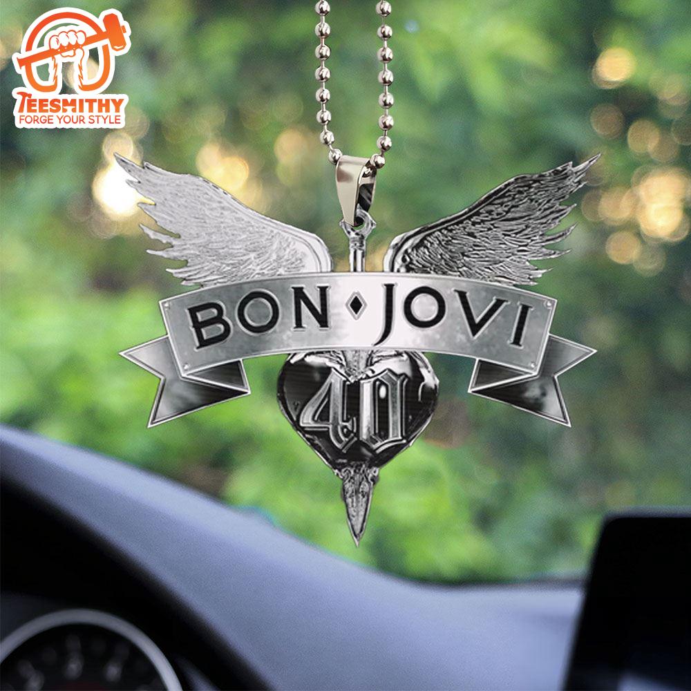 Bon Jovi Decor Christmas  Acrylic Car Ornament, Hanging Ornament