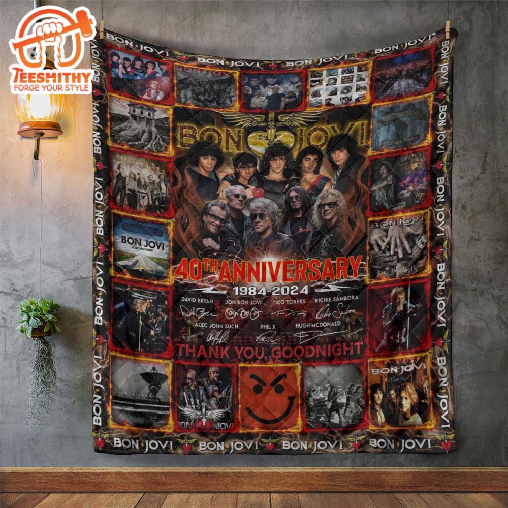 Bon Jovi Merry Xmas 2024  Blanket