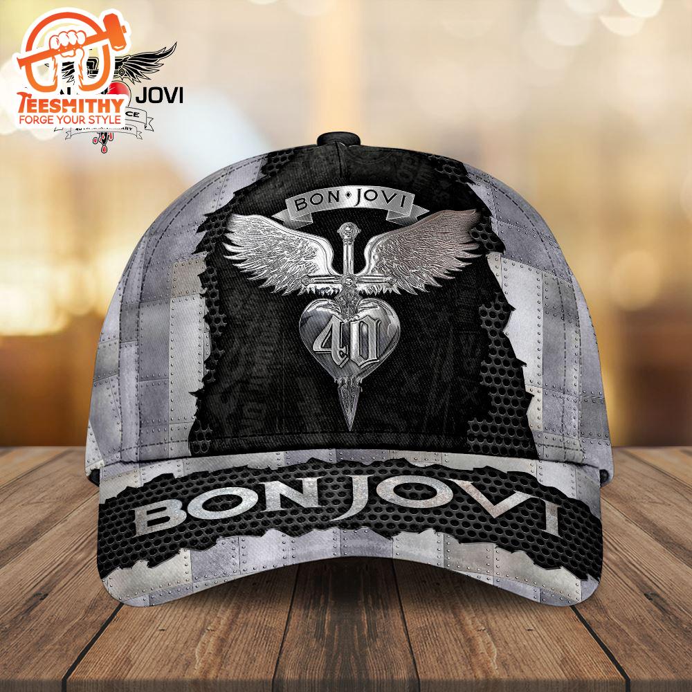 Bon Jovi Tour Music 2024 3D Cap Hat For Fans