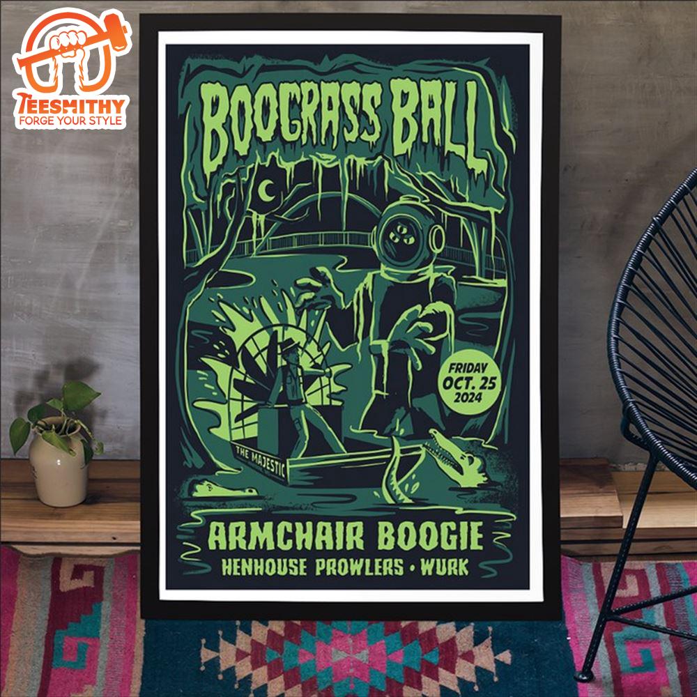 Boograss Ball Oct 25 2024 Majestic Theatre Madison, WI Poster Canvas