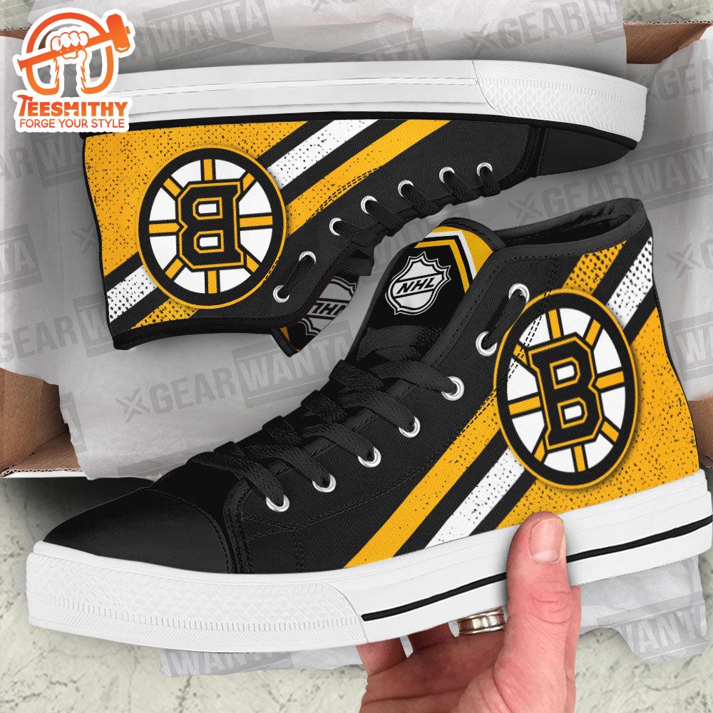 Boston Bruins High Top Shoes Custom Sneakers