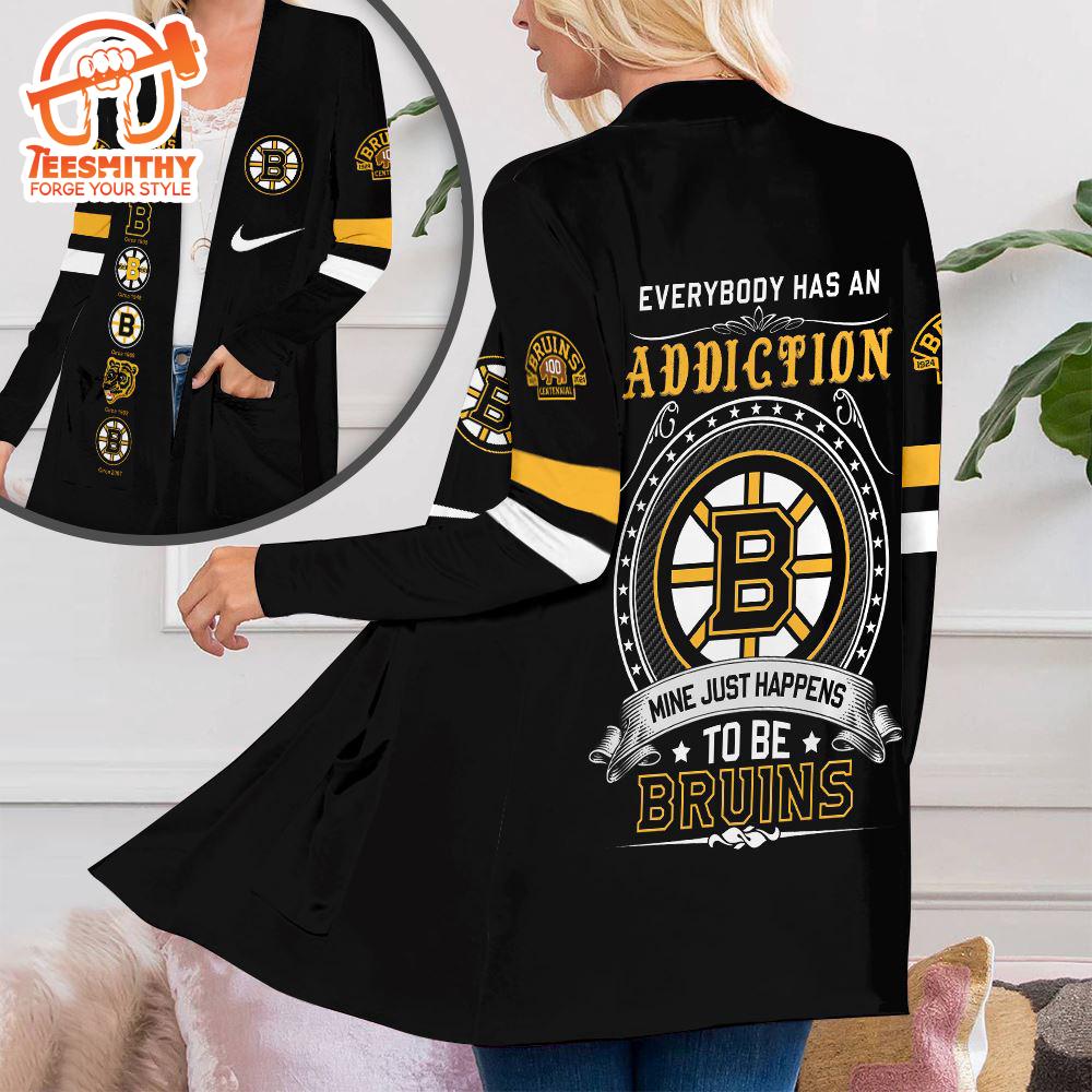 Boston Bruins Women’s Patch Pocket Cardigan For Fans