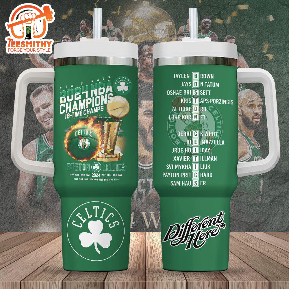 Boston Celtics 40oz Stanley Tumbler Christmas Tumbler 40OZ