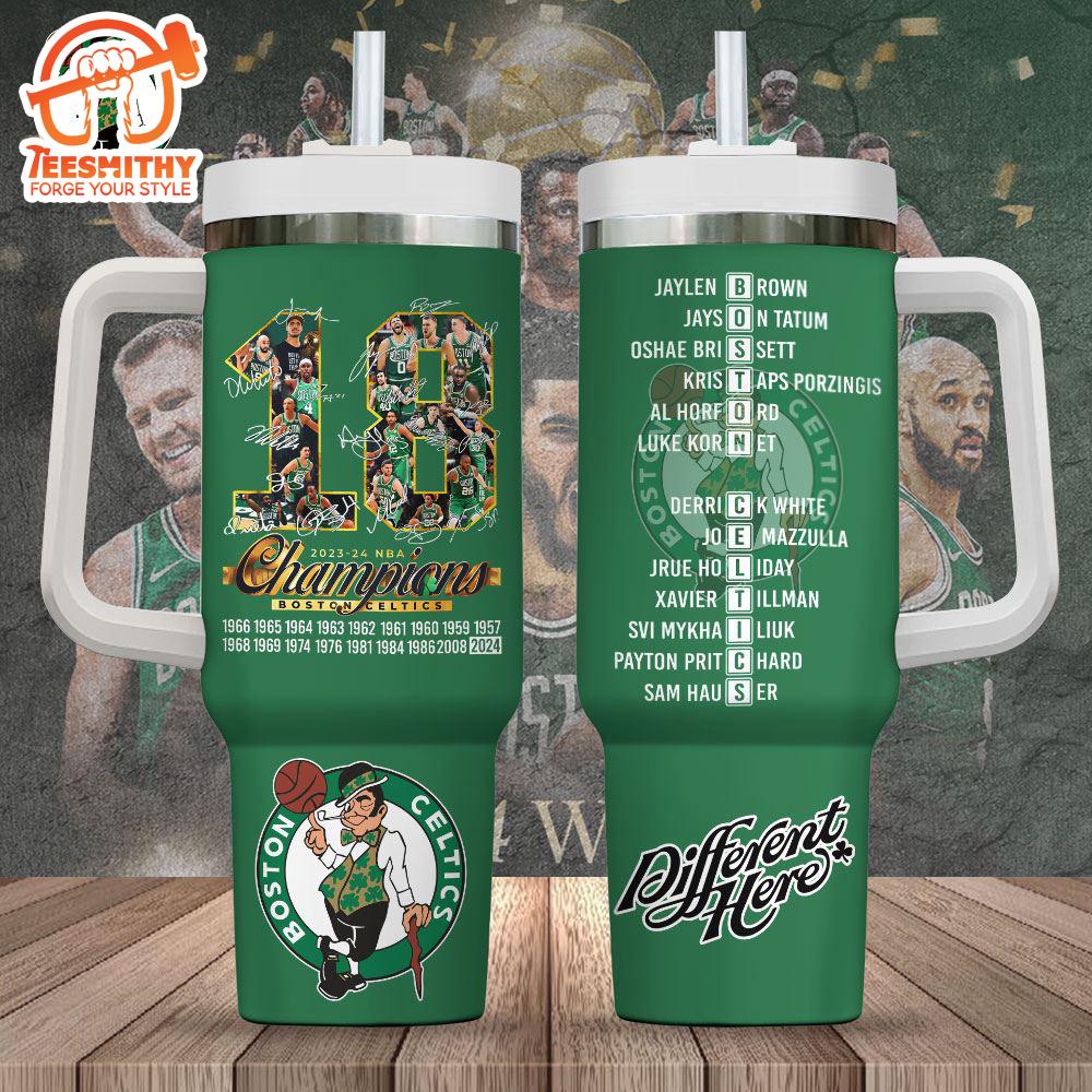 Boston Celtics 40oz Stanley Tumbler – Trending New Tumbler