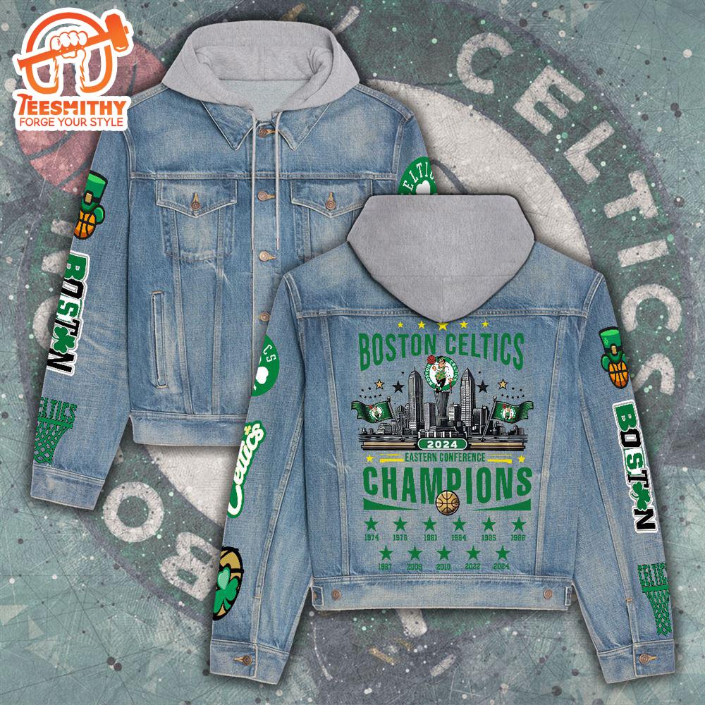 Boston Celtics Women’s Denim Hood Jacket