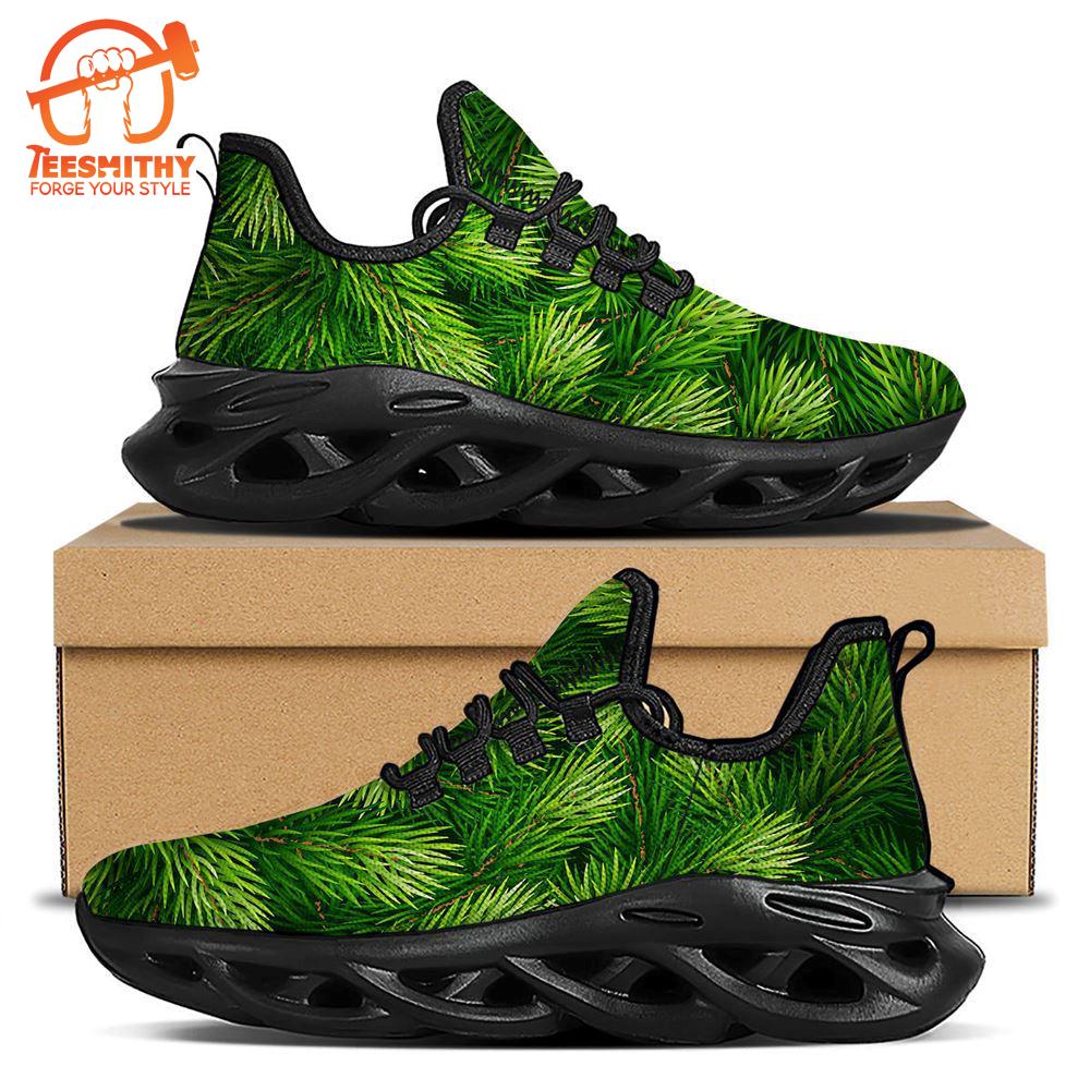 Branches Christmas Tree Print Black Max Soul Shoes   Gift Christmas