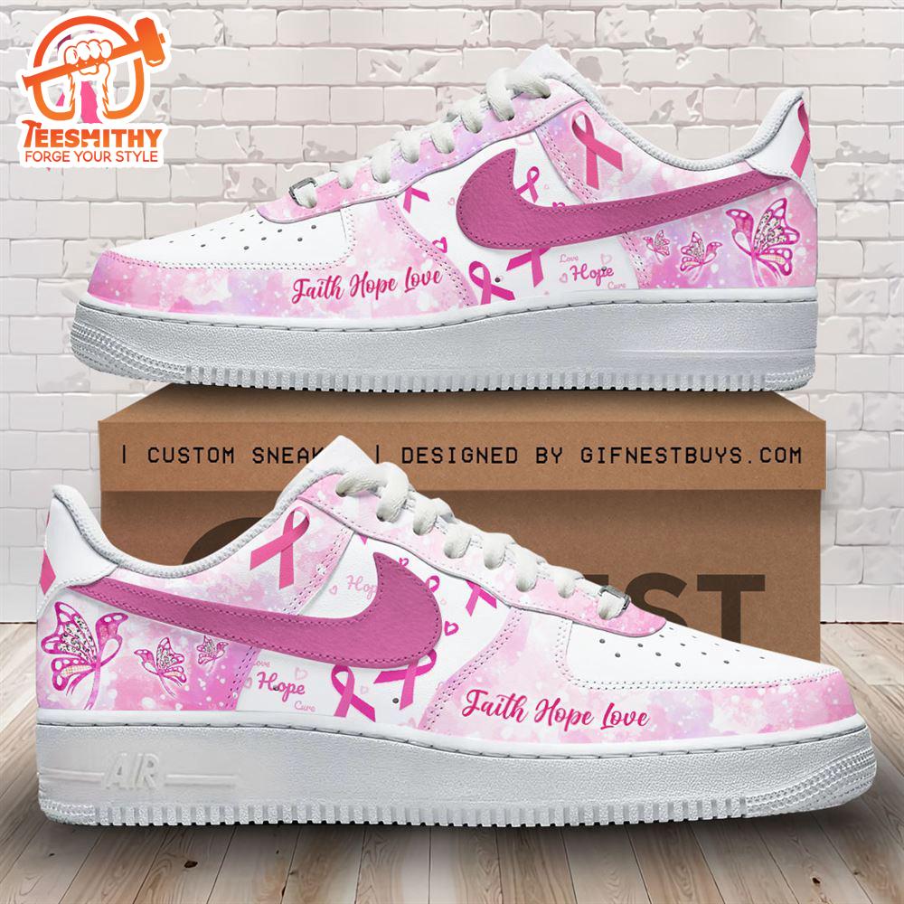 Breast Cancer Awareness Air Force 1 Sneaker Gift For Christmas