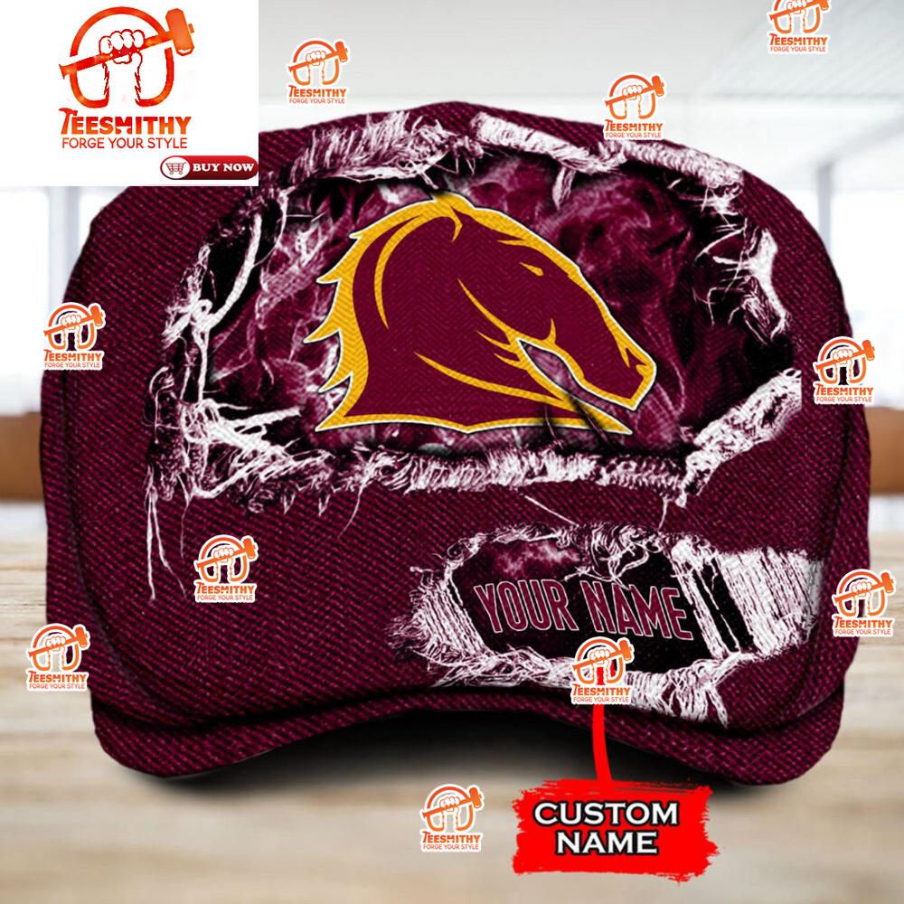 Brisbane Broncos NRL Personalized Jeff Cap