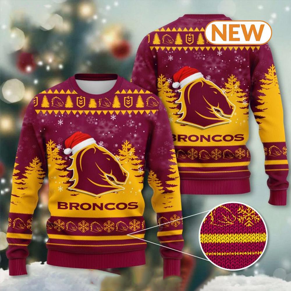 Brisbane Broncos  Ugly Christmas Sweater Shirt, Sweatshirt