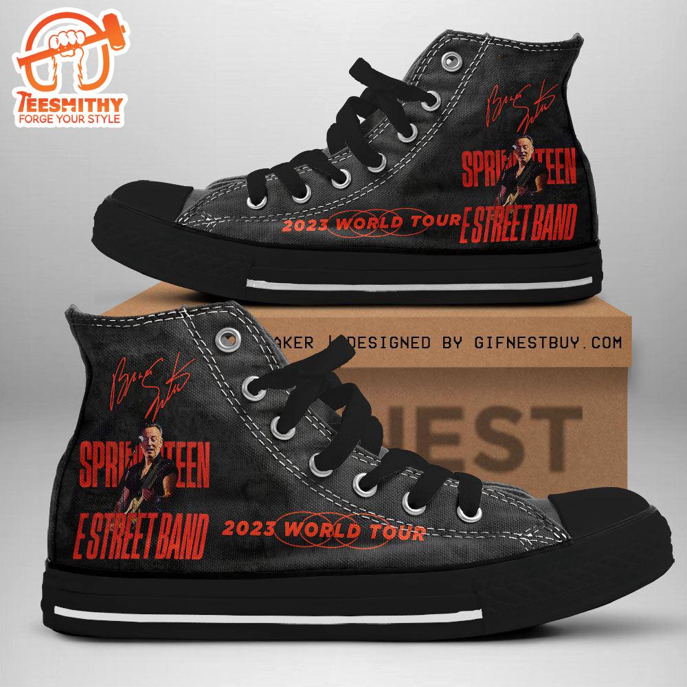 Bruce Springsteen E Street Band World Tour, Bruce Springsteen High Top Canvas Shoes