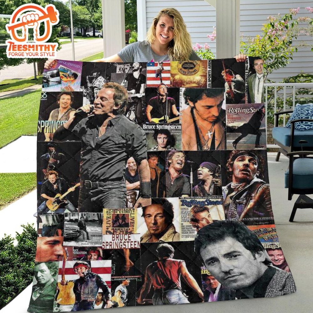 Bruce Springsteen Quilt Blanket Christmas For Fan