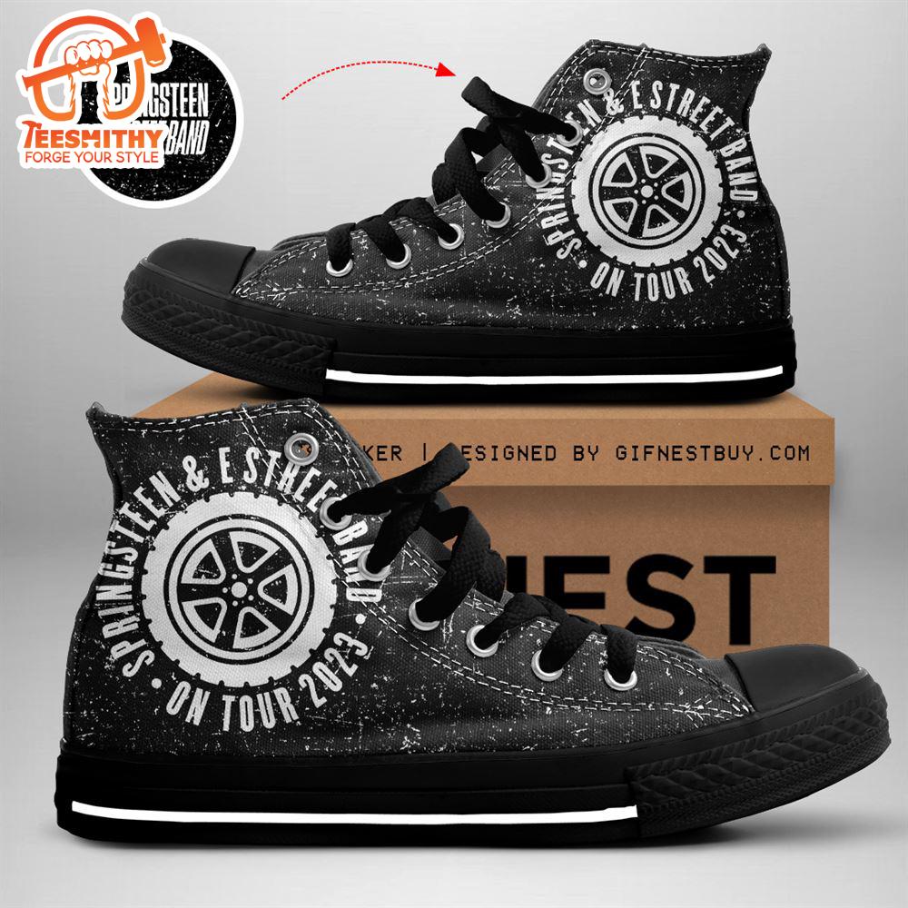 Bruce Springsteen X E Street Band On Tour, Bruce Springsteen High Top Canvas Shoes