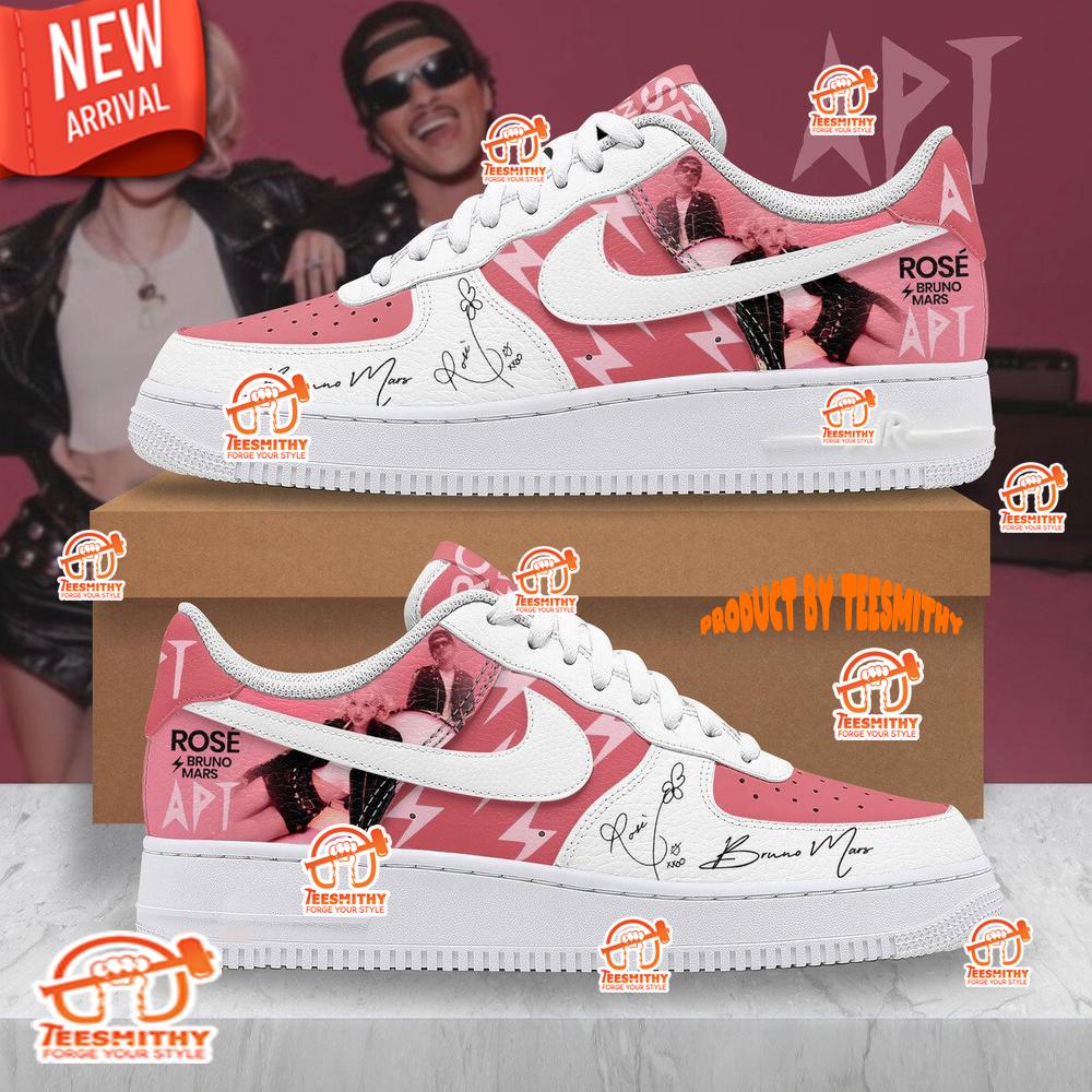 Bruno Mars x Ros? APT Limited Pink Nike Air Force 1 Shoes