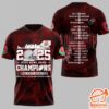 Buckeyes 2025 Rose Bowl Game Champions Shirt