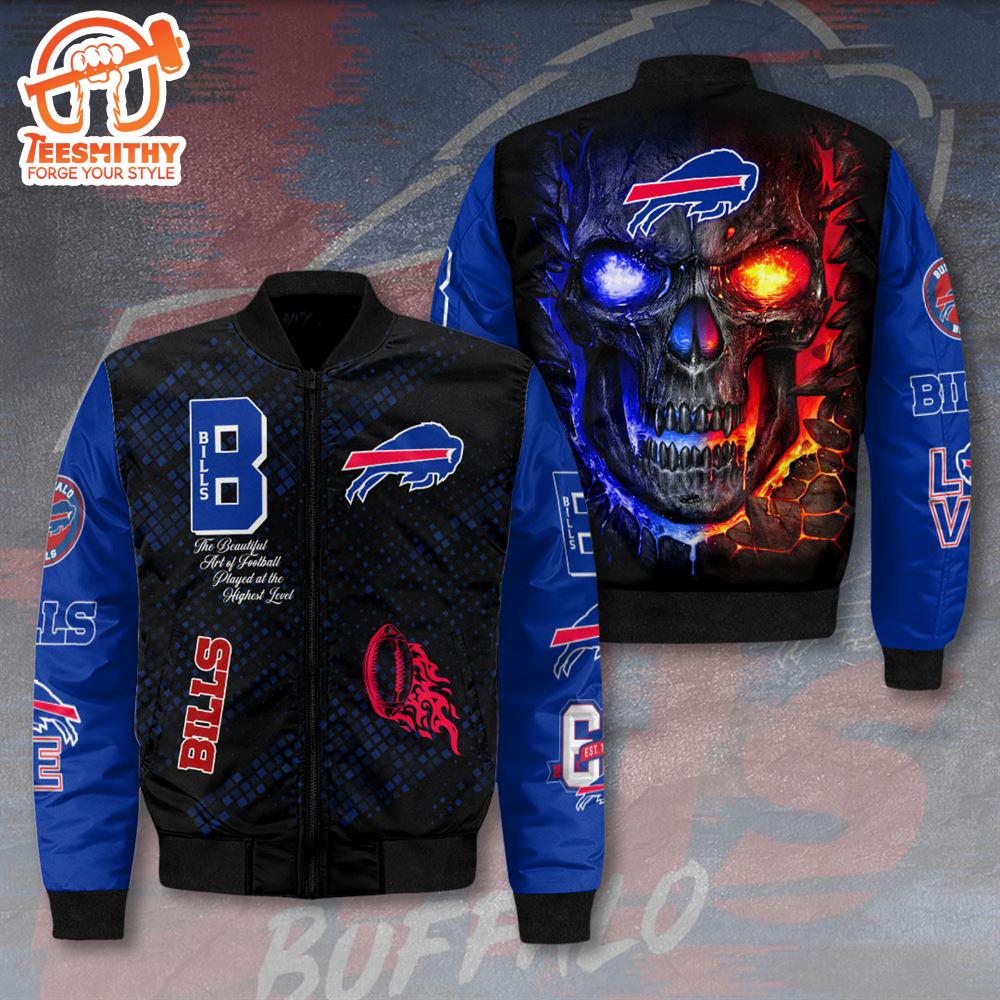 Buffalo Bills 3D Bomber Jacket For Fans