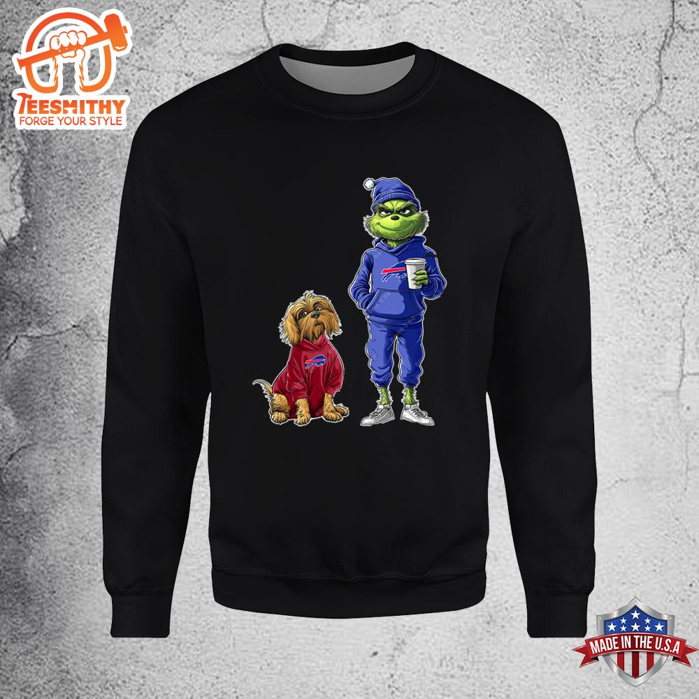 Buffalo Bills Grinch Christmas Football Sweatshirt