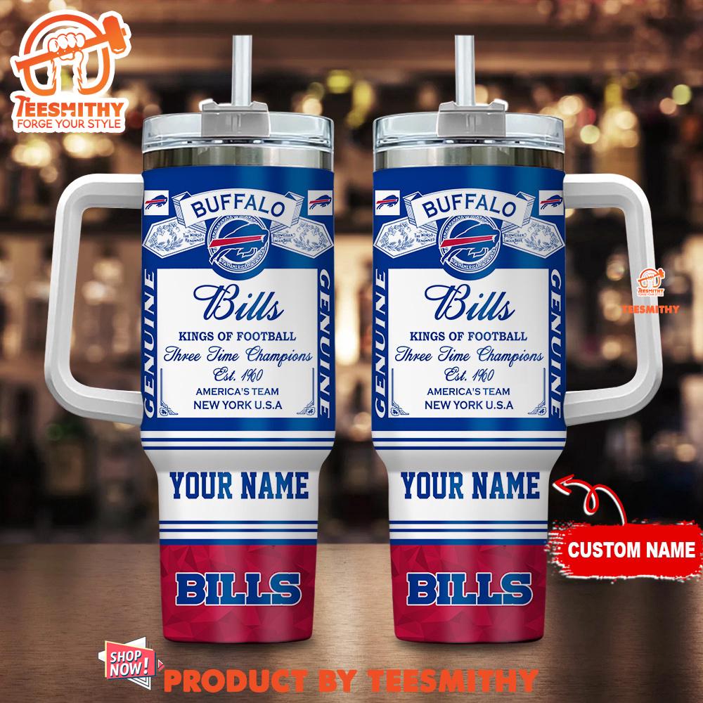 Buffalo Bills Nfl Kings Of Football Personalized Tumbler 40oz