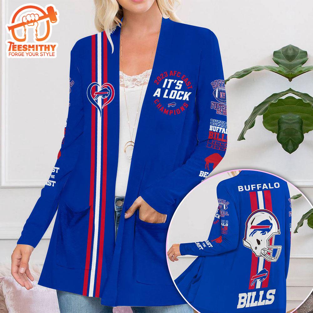 Buffalo Bills Women’s Patch Pocket Cardigan Gift Christmas