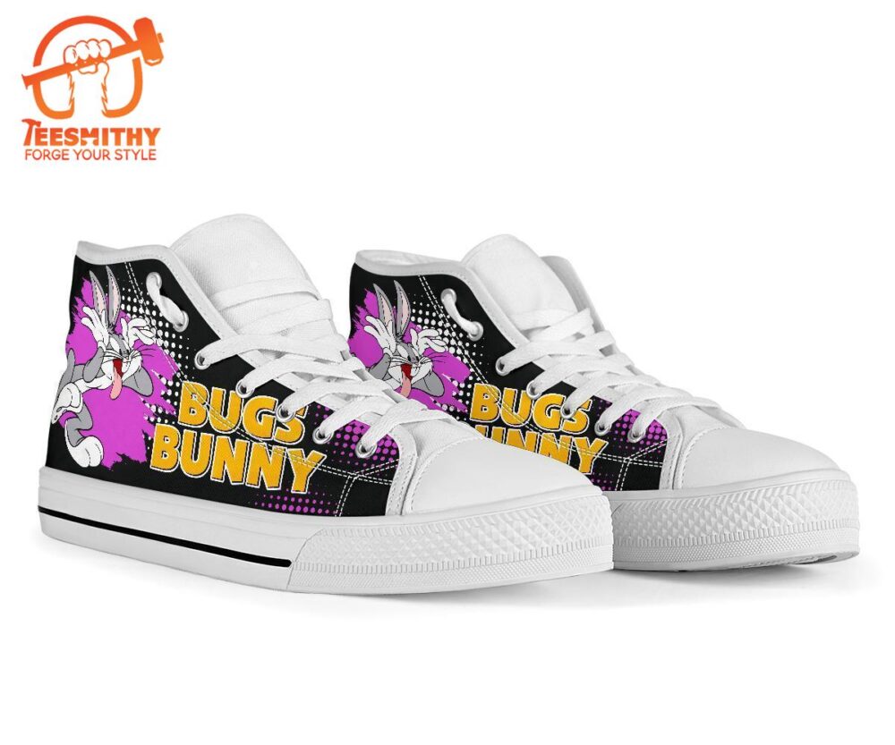 Bugs Bunny Sneaker High Top Shoes Looney Tunes Fan