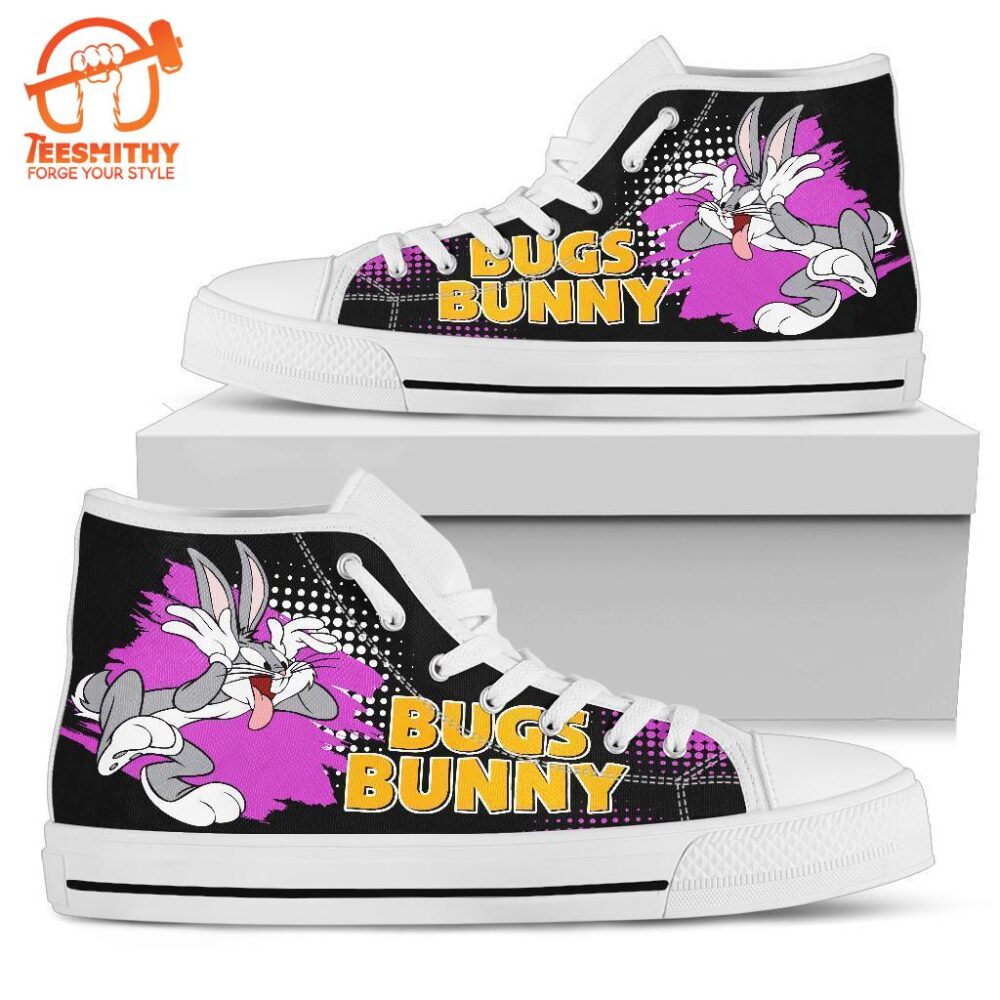 Bugs Bunny Sneaker High Top Shoes Looney Tunes Fan