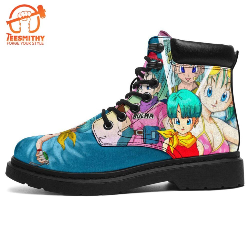 Bulma Dragon Ball Boots Shoes Custom Anime Fan Gift Idea