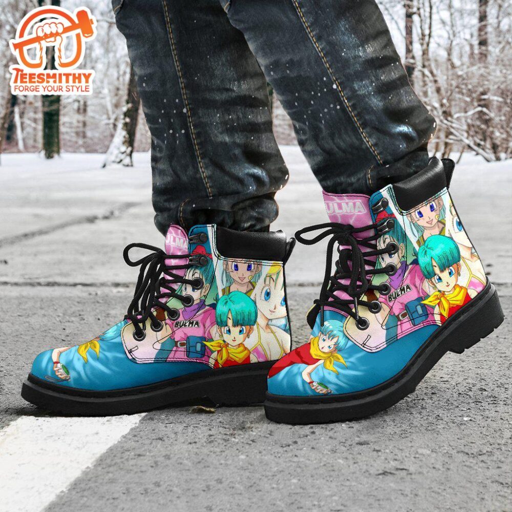 Bulma Dragon Ball Boots Shoes Custom Anime Fan Gift Idea