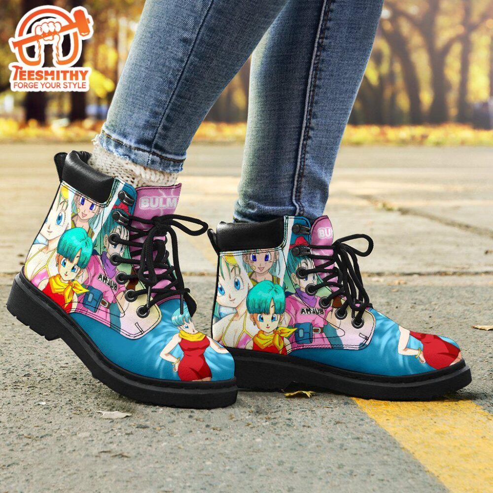 Bulma Dragon Ball Boots Shoes Custom Anime Fan Gift Idea