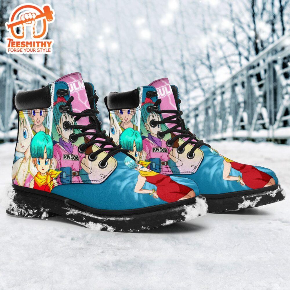 Bulma Dragon Ball Boots Shoes Custom Anime Fan Gift Idea