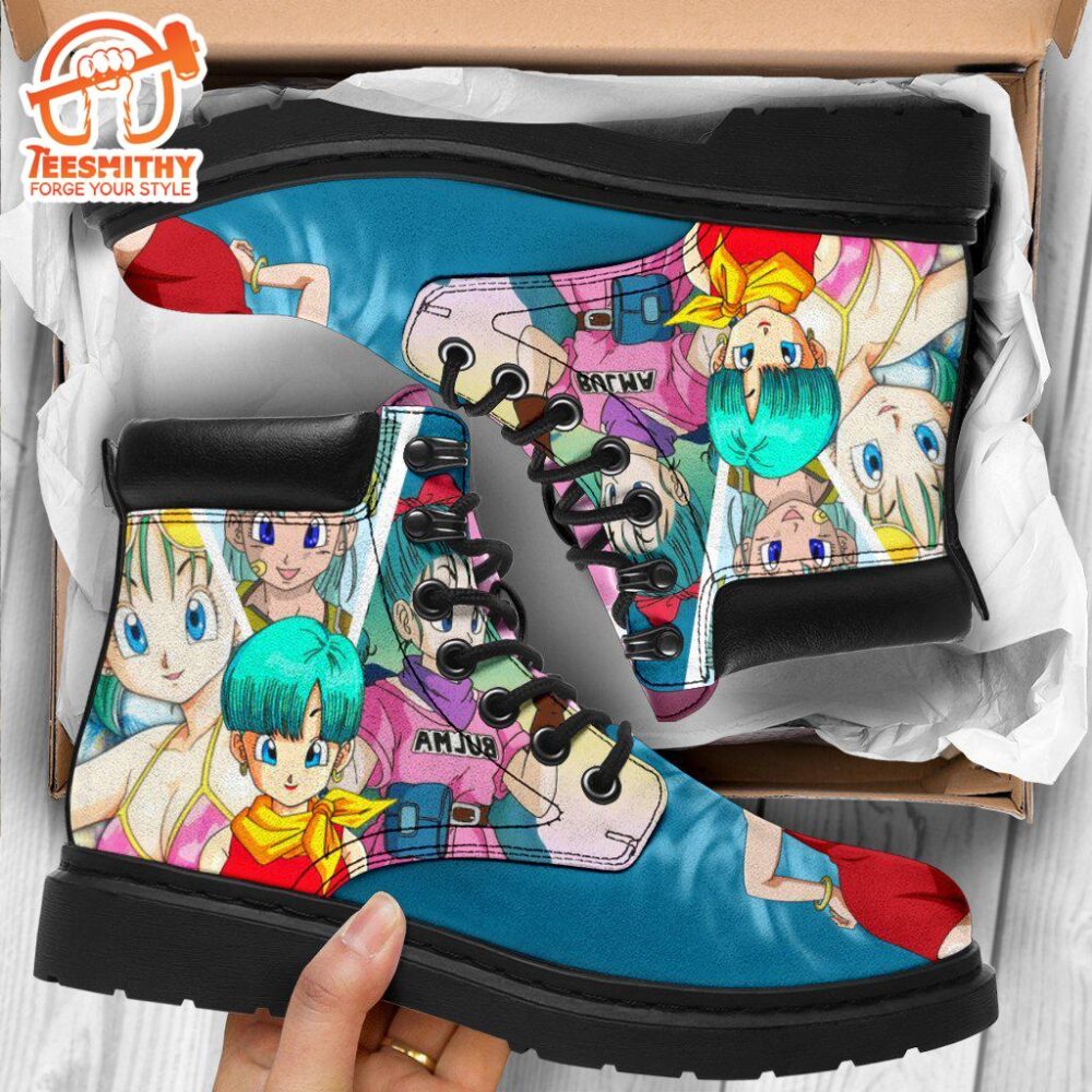 Bulma Dragon Ball Boots Shoes Custom Anime Fan Gift Idea