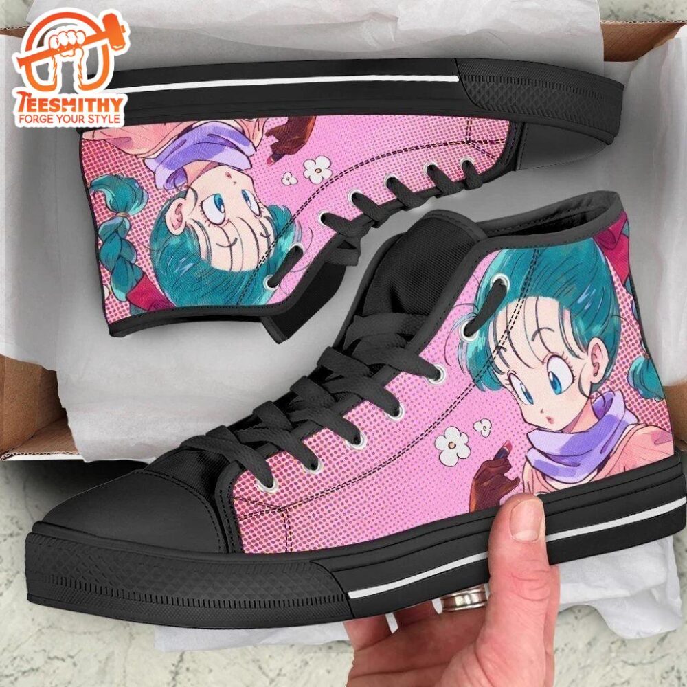 Bulma High Top Shoes Dragon Ball Custom Idea