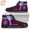 Burnley F.C Personalzied High Top Canvas Shoes