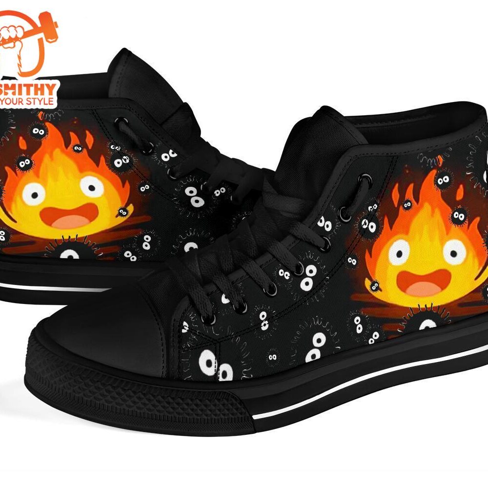 Calcifer High Top Shoes Howl's Moving Castle