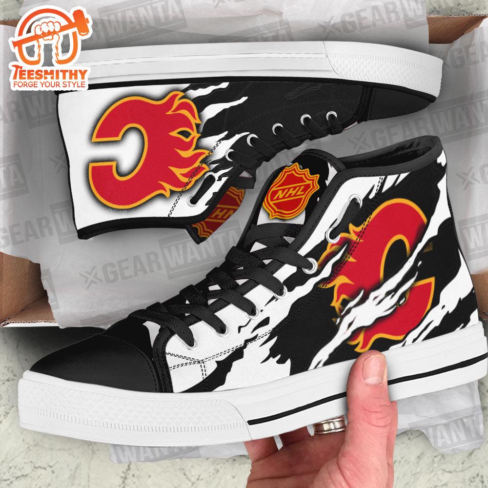 Calgary Flames High Top Shoes Custom For Fans