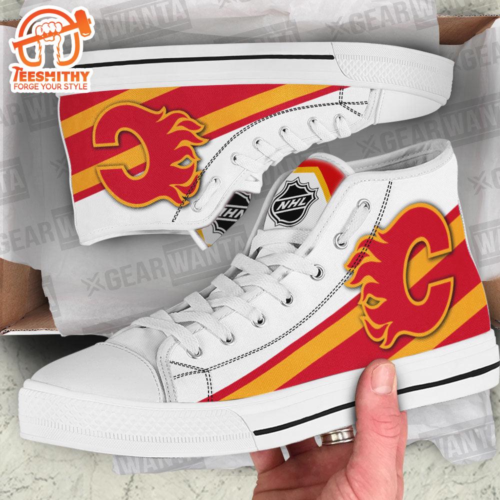 Calgary Flames High Top Shoes Custom Sneakers