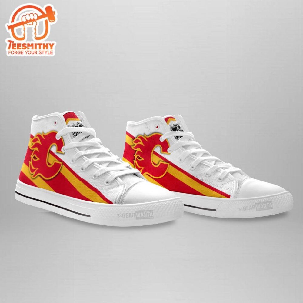 Calgary Flames High Top Shoes Custom Sneakers