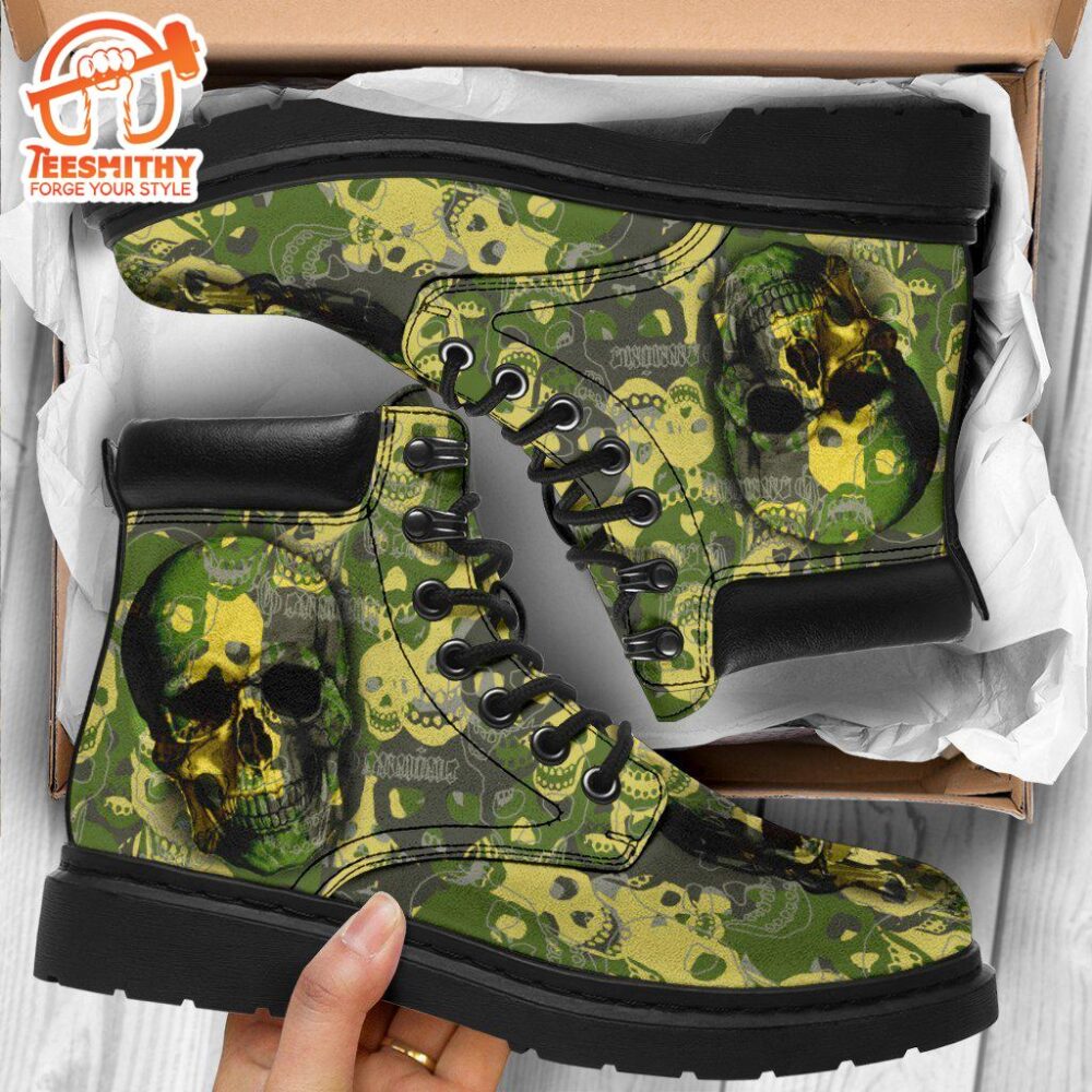 Camo Skull Boots Amazing Gift Idea