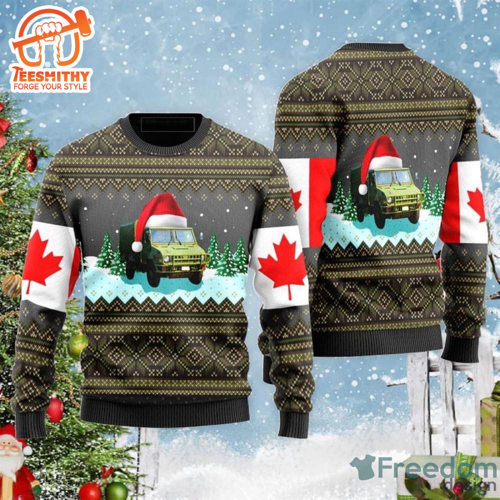 Canadian Army Lsvw Military Truck Ugly Sweater – Veteran Sweater