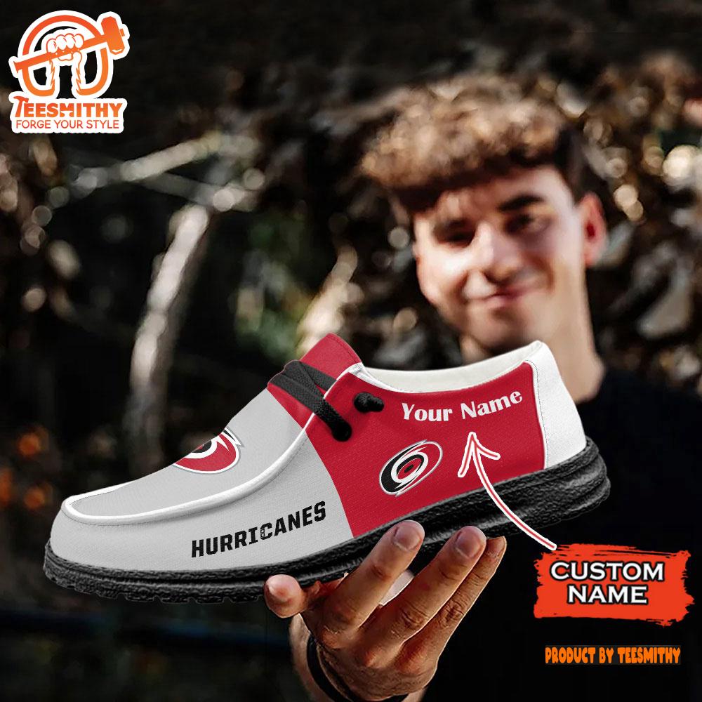 Carolina Hurricanes NHL Hey Dude Shoes Custom Name Perfect Gift