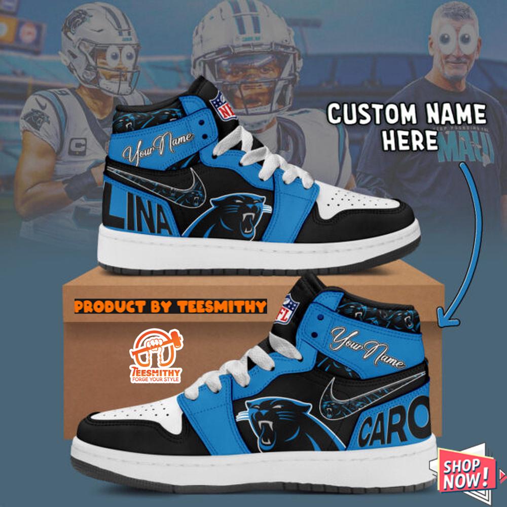 Carolina Panthers Air Jordan 1 Shoes