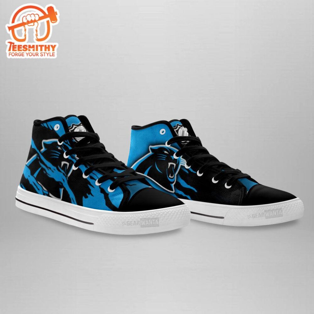 Carolina Panthers High Top Shoes Custom For Fans