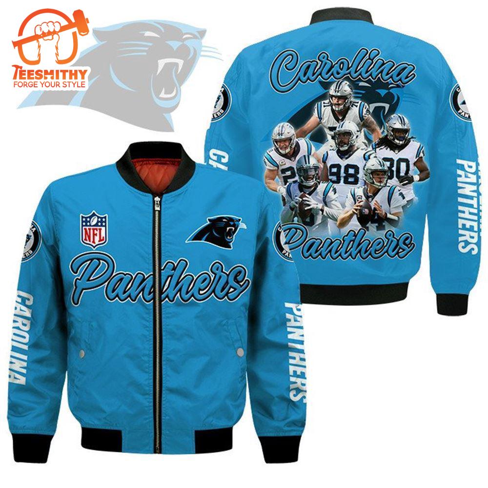 Carolina Panthers Players Nfl Bomber Jacket  Gift For Fans