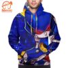 Cartoon Games Sonic – Metal Sonic Navy Blue All Over Print Hoodie